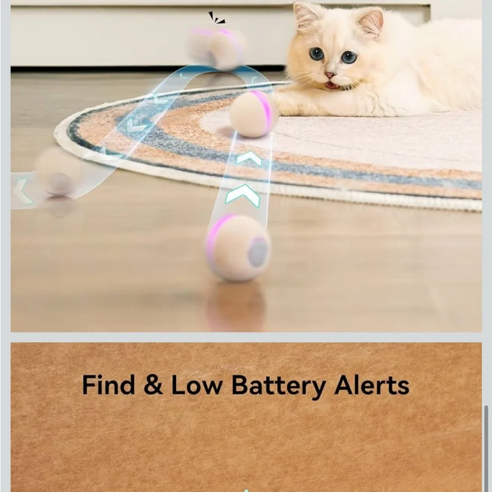 Cheerble Wicked Ball Air Interactive Smart Cat/Dog Toy Auto Motion Activated